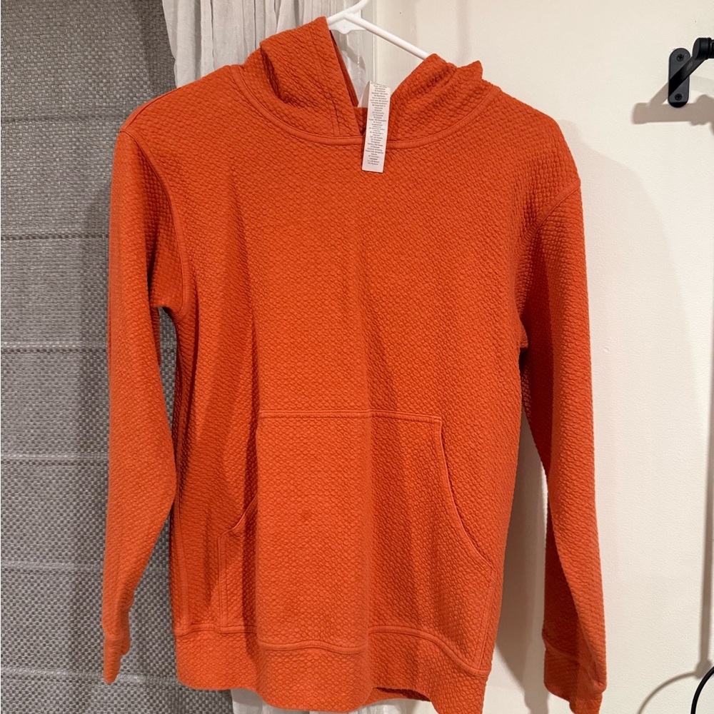 Orange Textured Lululemon Hoodie